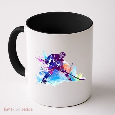 Paint Splash Ice Hockey Player Gifts Coffee Mug