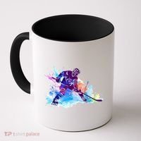 Paint Splash Ice Hockey Player Gifts Coffee Mug thumb 0