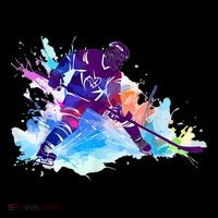 Paint Splash Ice Hockey Player Gifts Coffee Mug thumb 5