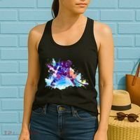 Paint Splash Ice Hockey Player Gifts Women's Tank Top thumb 2