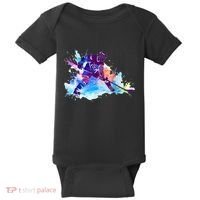 Paint Splash Ice Hockey Player Gifts Baby Bodysuit thumb 0