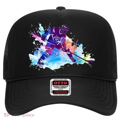 Paint Splash Ice Hockey Player Gifts Hat