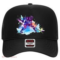Paint Splash Ice Hockey Player Gifts Hat thumb 0