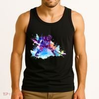 Paint Splash Ice Hockey Player Gifts Tank Top thumb 3
