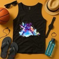Paint Splash Ice Hockey Player Gifts Tank Top thumb 4