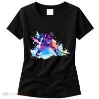 Paint Splash Ice Hockey Player Gifts Women's T-Shirt thumb 0