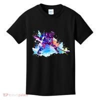 Paint Splash Ice Hockey Player Gifts Kids T-Shirt thumb 0