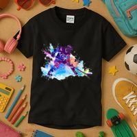 Paint Splash Ice Hockey Player Gifts Kids T-Shirt thumb 3