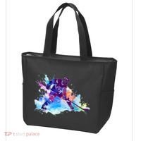 Paint Splash Ice Hockey Player Gifts Tote Bag thumb 3