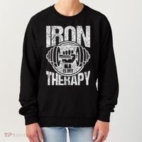 Powerlifting Strongman Iron Is My Therapy Women's Sweatshirt thumb 0