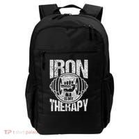 Powerlifting Strongman Iron Is My Therapy Backpack thumb 0