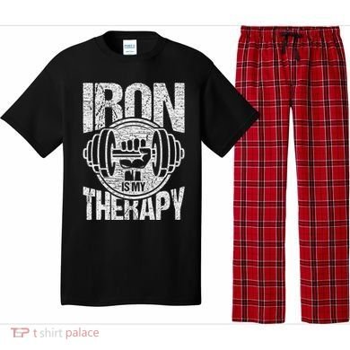 Powerlifting Strongman Iron Is My Therapy Pajama Set