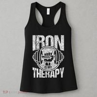 Powerlifting Strongman Iron Is My Therapy Women's Tank Top thumb 3