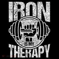 Powerlifting Strongman Iron Is My Therapy Tank Top thumb 6