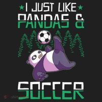 Panda Soccer I Just Love Pandas And Playing Soccer Women's Sweatshirt thumb 2