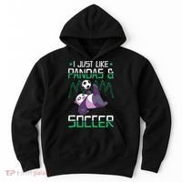 Panda Soccer I Just Love Pandas And Playing Soccer Hoodie thumb 0