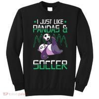 Panda Soccer I Just Love Pandas And Playing Soccer Sweatshirt thumb 0
