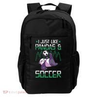 Panda Soccer I Just Love Pandas And Playing Soccer Backpack thumb 0