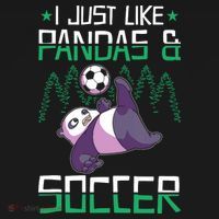 Panda Soccer I Just Love Pandas And Playing Soccer Women's Hoodie thumb 2