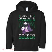 Panda Soccer I Just Love Pandas And Playing Soccer Toddler Hoodie thumb 0