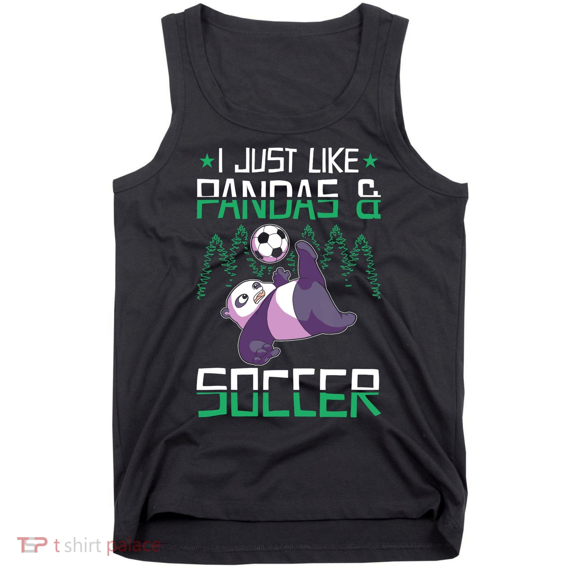 Panda Soccer I Just Love Pandas And Playing Soccer Tank Top