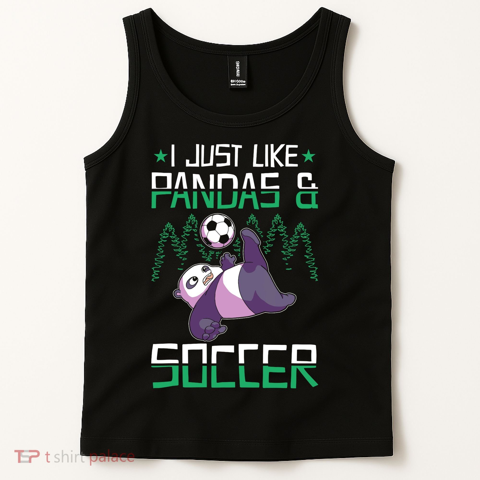Panda Soccer I Just Love Pandas And Playing Soccer Tank Top