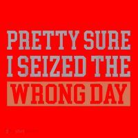 Pretty Sure I Seized The Wrong Day Funny Quote Santa Hat thumb 1