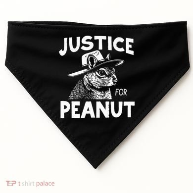 Peanut Squirrel Justice For Peanut USA-Made Doggie Bandana