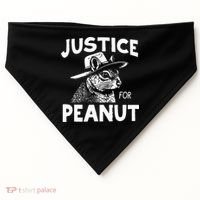 Peanut Squirrel Justice For Peanut USA-Made Doggie Bandana thumb 0