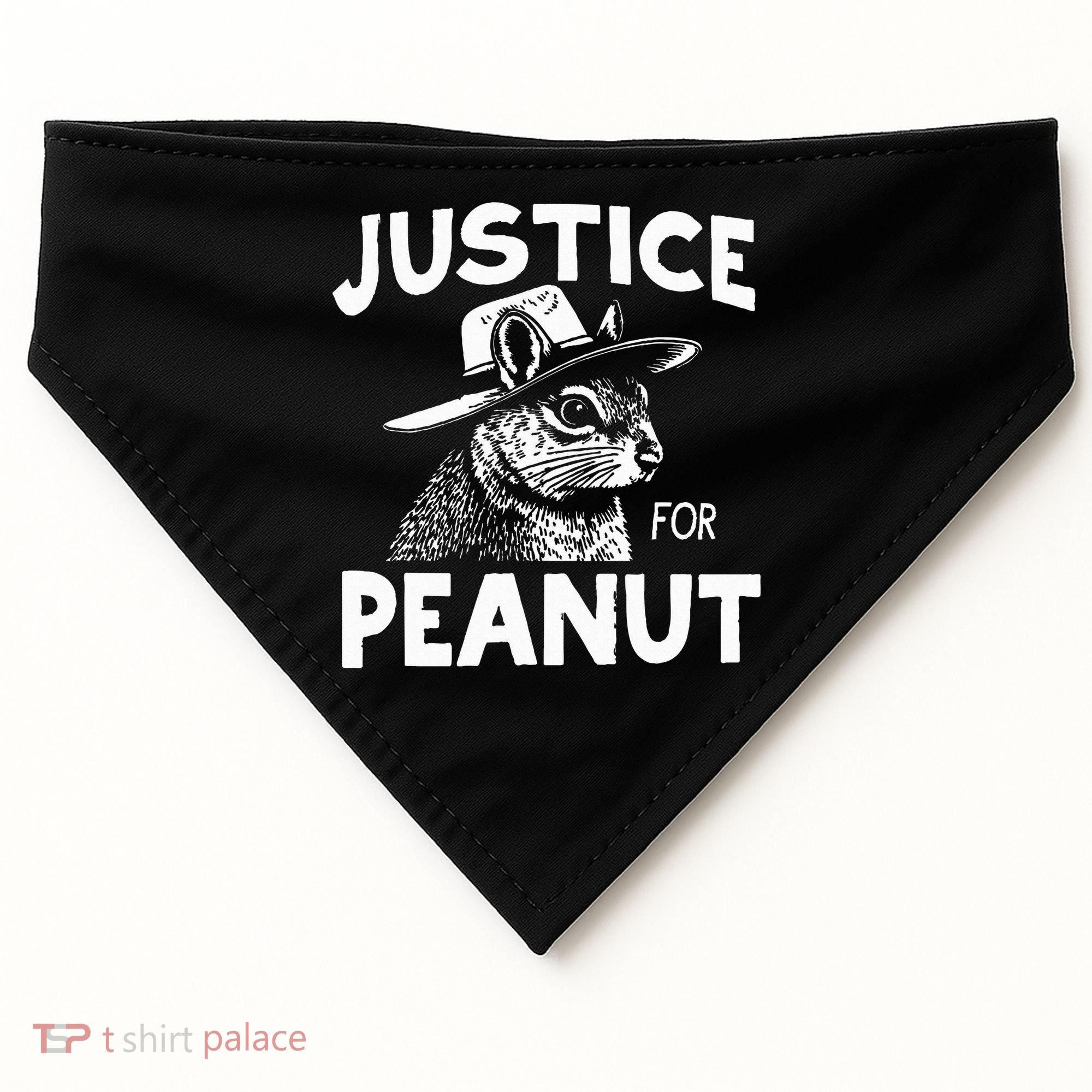 Peanut Squirrel Justice For Peanut USA-Made Doggie Bandana