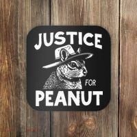 Peanut Squirrel Justice For Peanut Coaster thumb 0