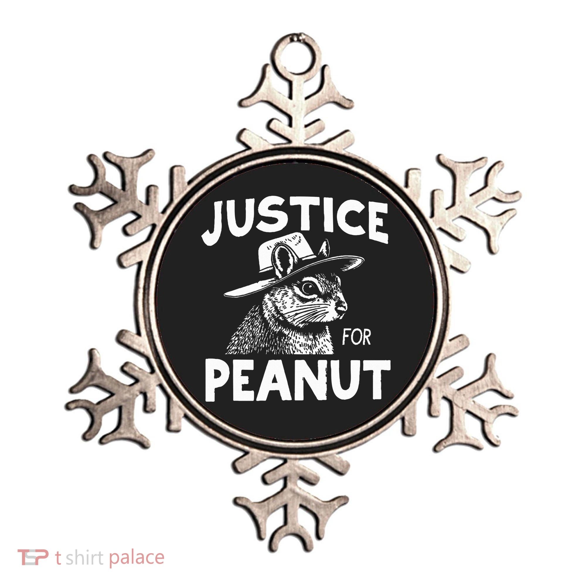 Peanut Squirrel Justice For Peanut Ornament