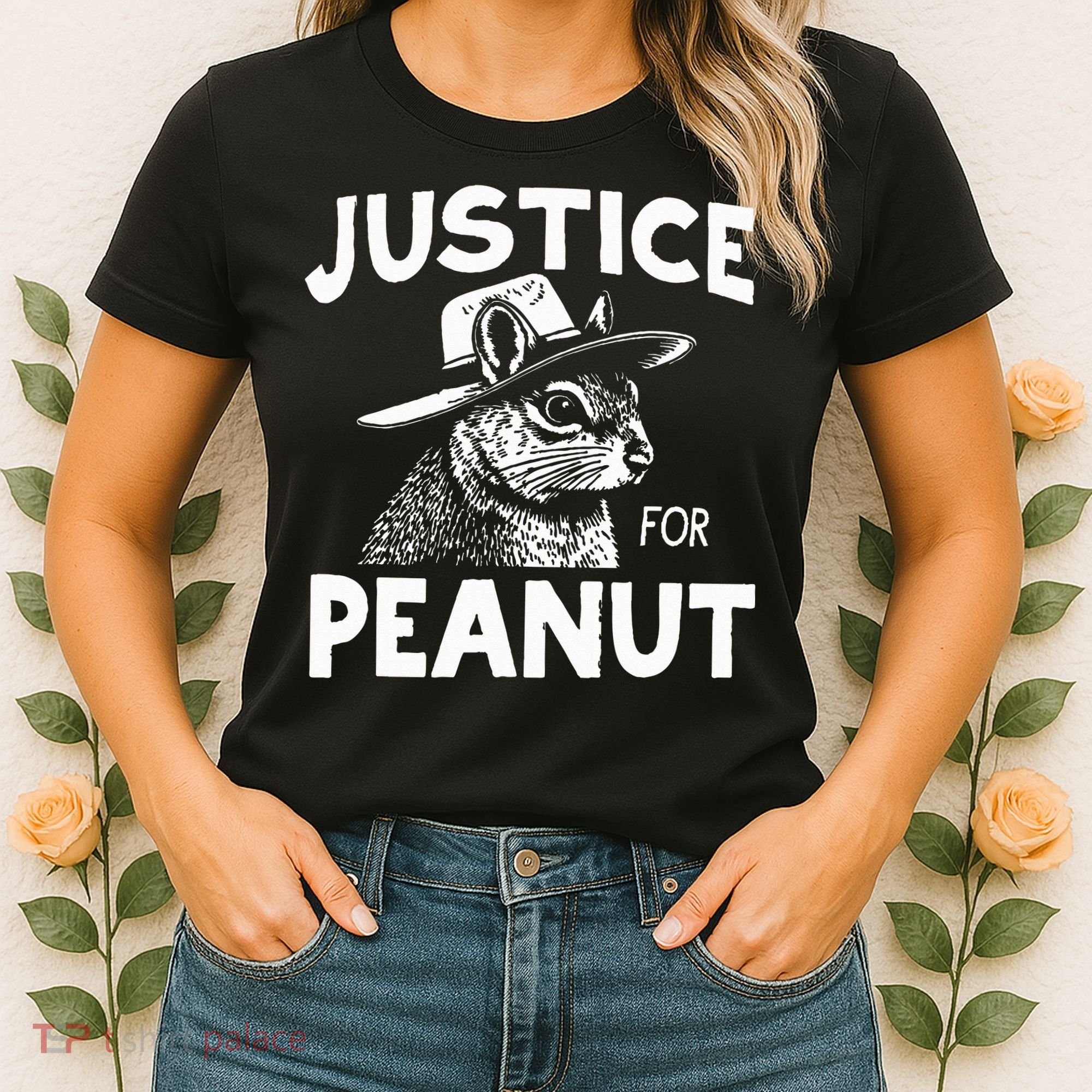 Peanut Squirrel Justice For Peanut Women's T-Shirt