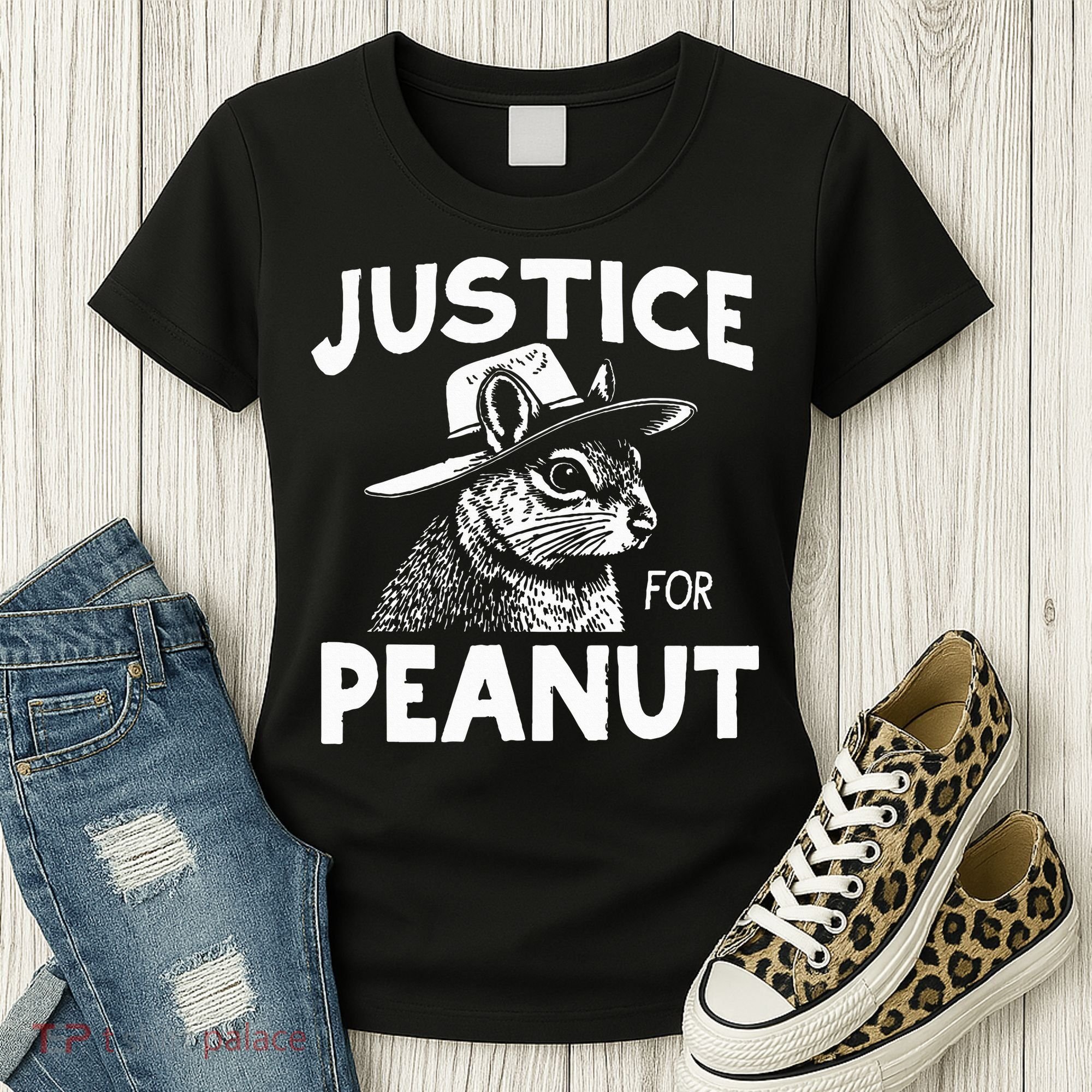 Peanut Squirrel Justice For Peanut Women's T-Shirt