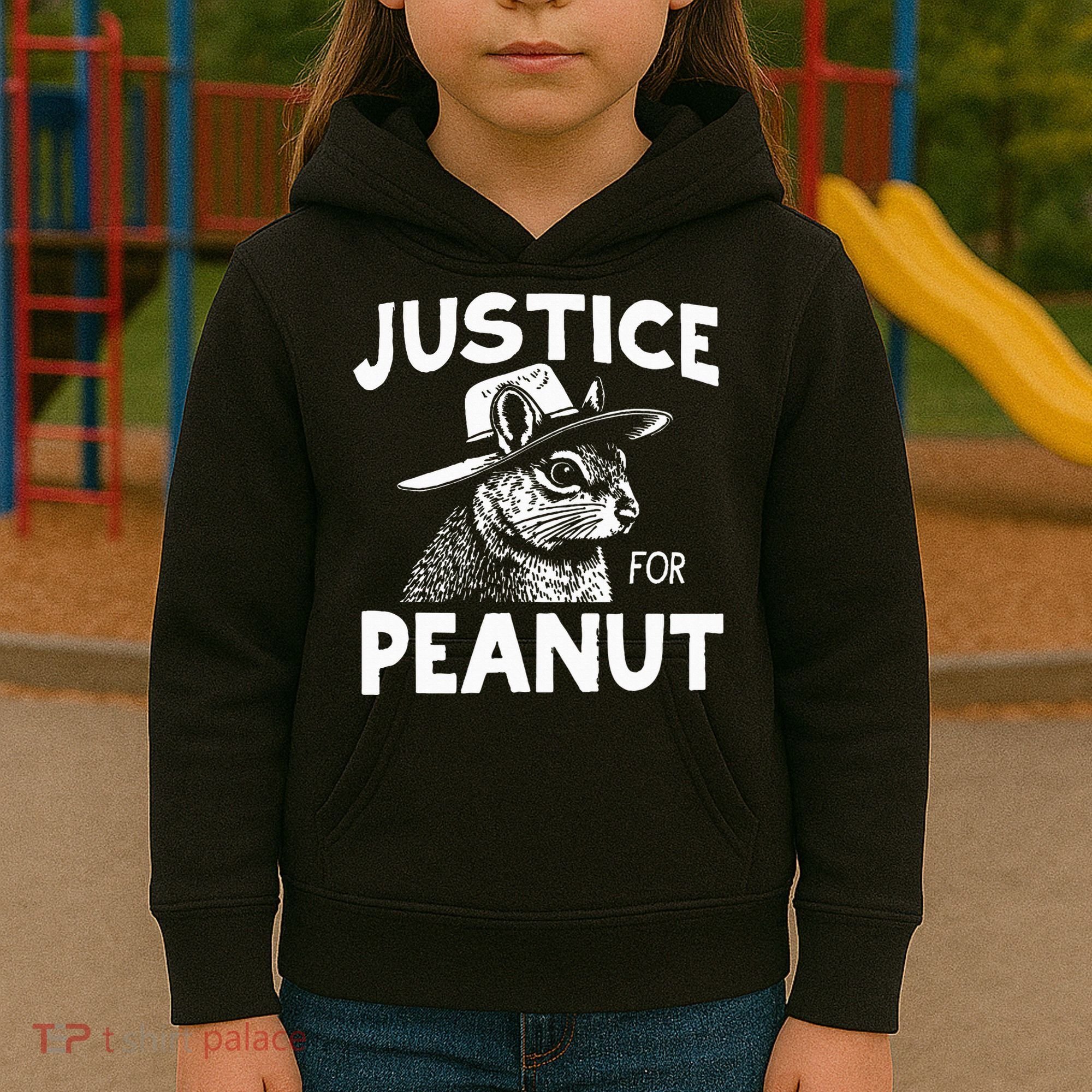 Peanut Squirrel Justice For Peanut Kids Hoodie