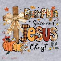 Pumpkin Spice Jesus Christ Fall Thanksgiving Women's Sweatshirt thumb 2