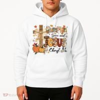 Pumpkin Spice Jesus Christ Fall Thanksgiving Hoodie thumb 2
