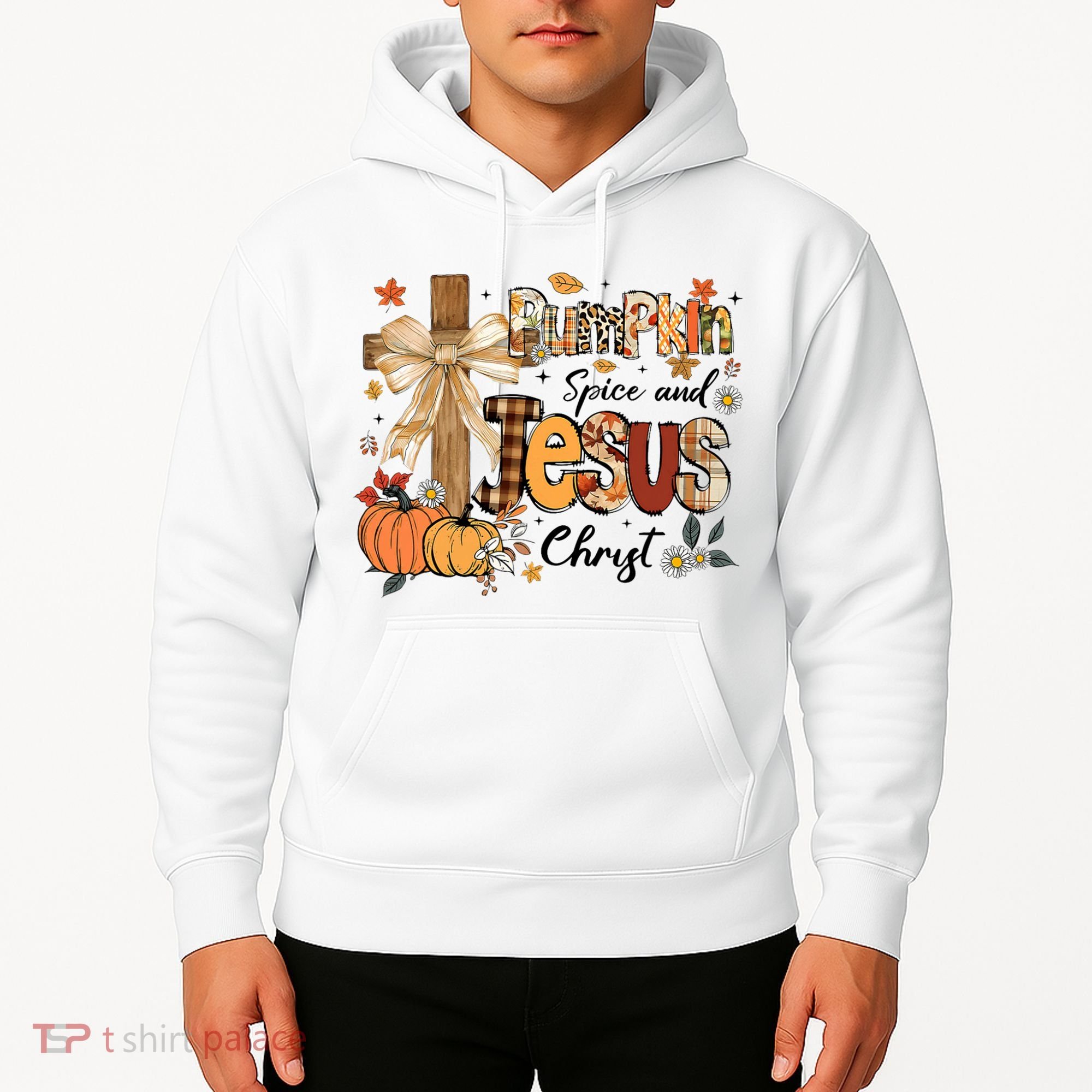 Pumpkin Spice Jesus Christ Fall Thanksgiving Hoodie