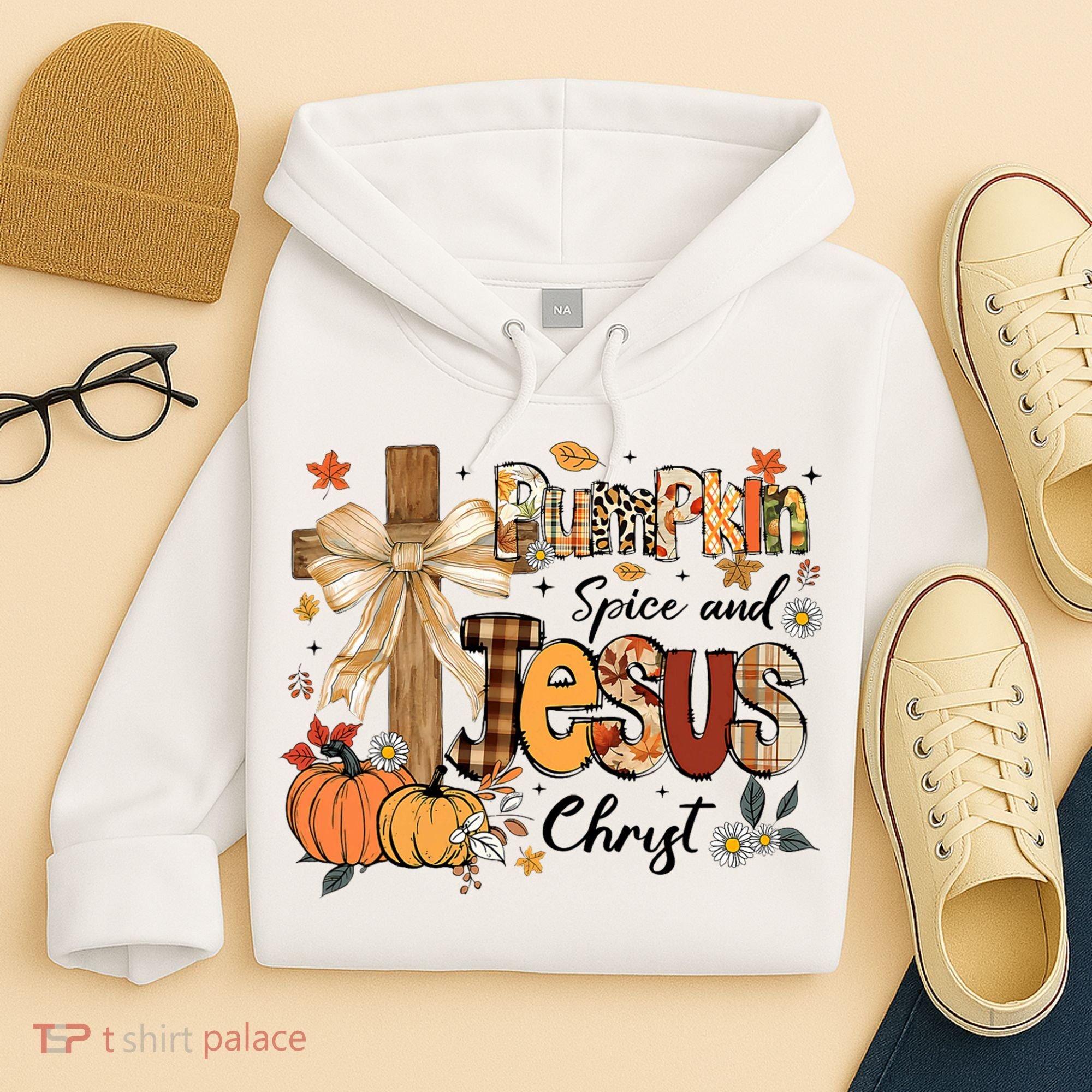 Pumpkin Spice Jesus Christ Fall Thanksgiving Hoodie