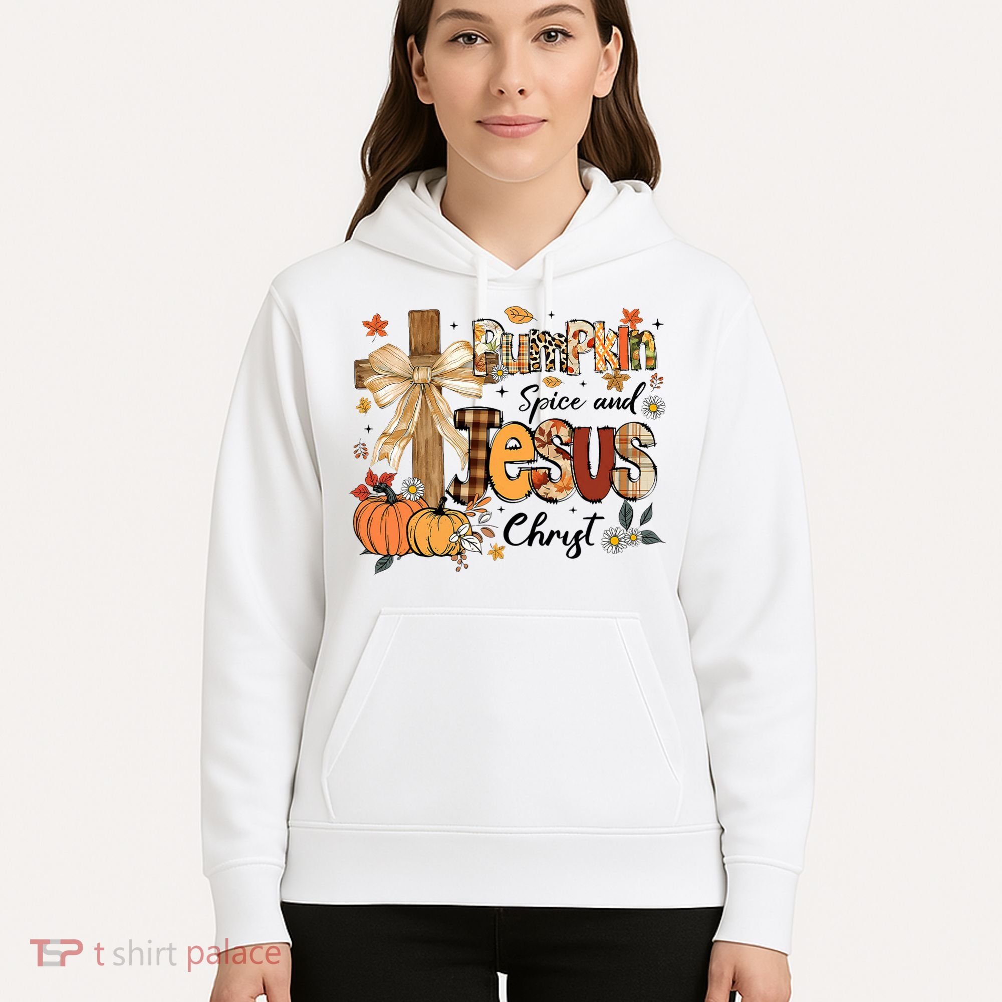 Pumpkin Spice Jesus Christ Fall Thanksgiving Hoodie