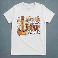 Pumpkin Spice Jesus Christ Fall Thanksgiving T-Shirt thumb 5