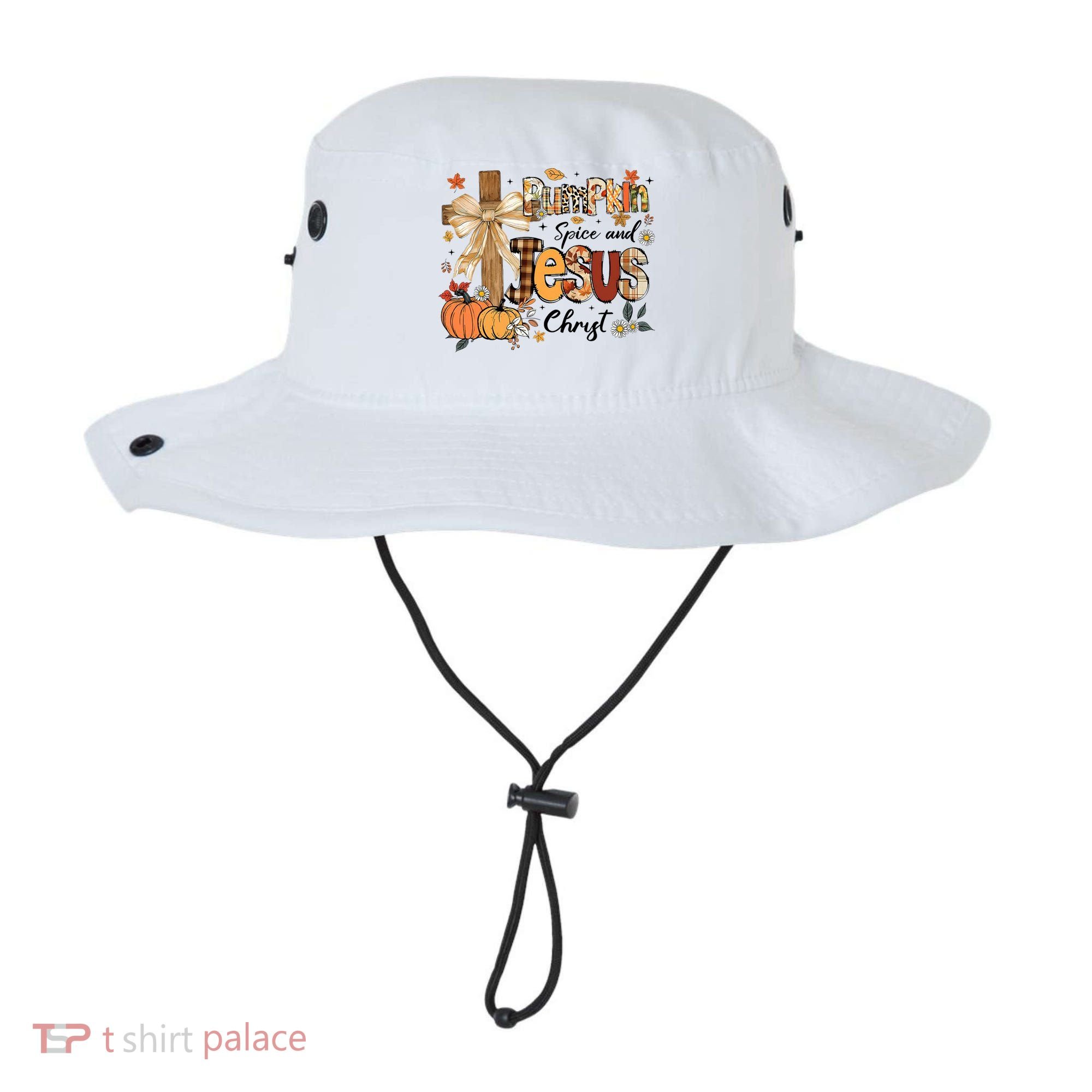 Pumpkin Spice Jesus Christ Fall Thanksgiving Bucket Hat