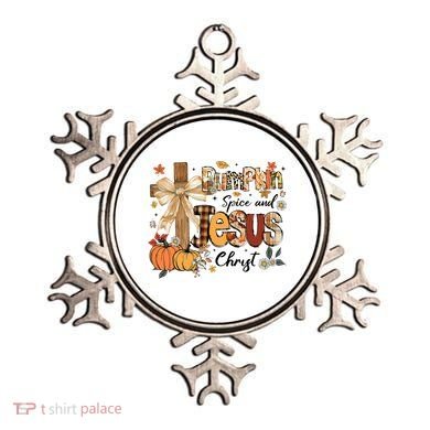 Pumpkin Spice Jesus Christ Fall Thanksgiving Ornament