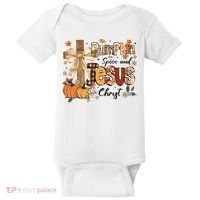 Pumpkin Spice Jesus Christ Fall Thanksgiving Baby Bodysuit thumb 0
