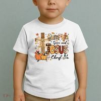 Pumpkin Spice Jesus Christ Fall Thanksgiving Toddler T-Shirt thumb 2