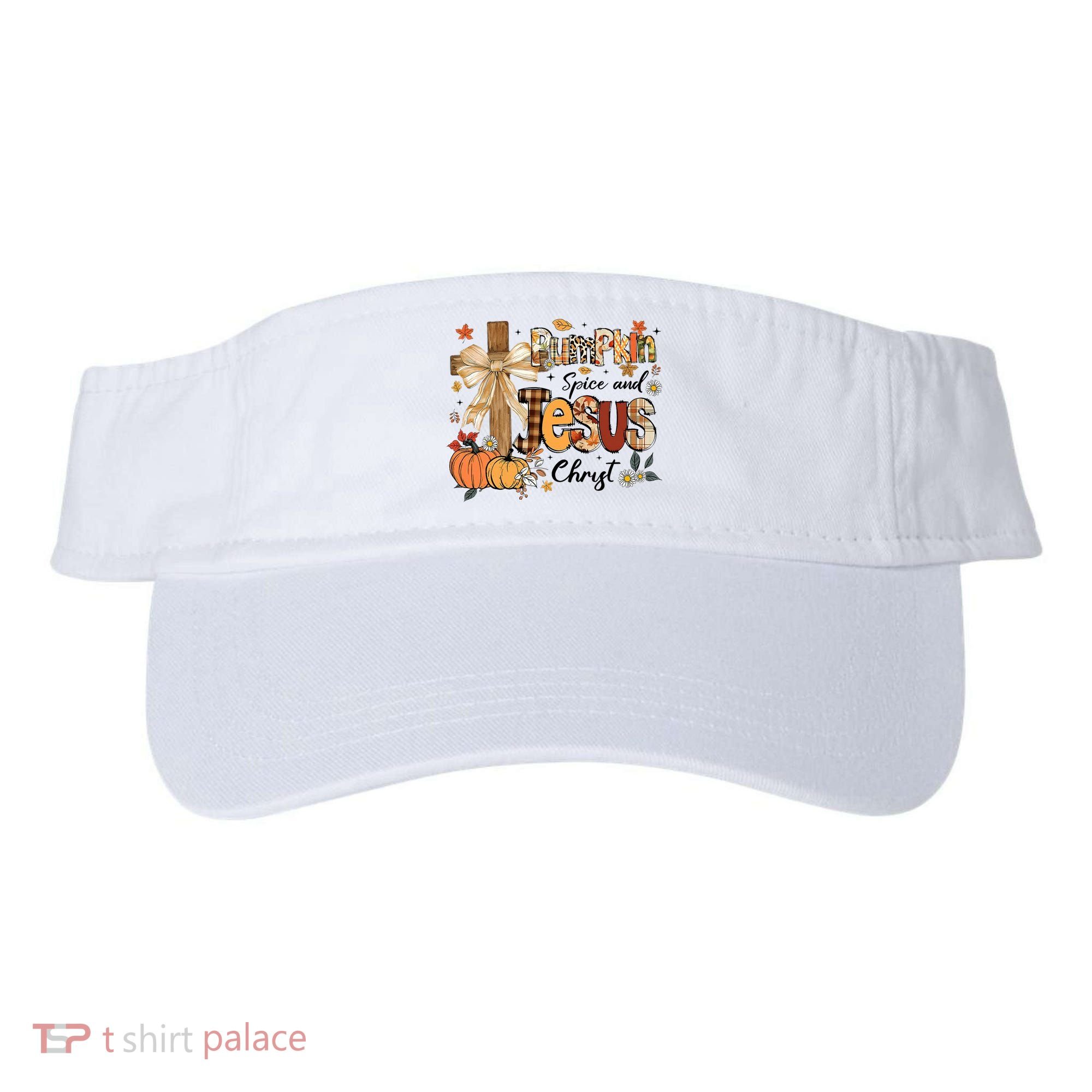 Pumpkin Spice Jesus Christ Fall Thanksgiving Visor