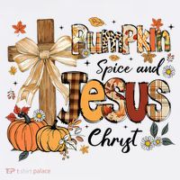 Pumpkin Spice Jesus Christ Fall Thanksgiving Women's T-Shirt thumb 6