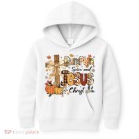 Pumpkin Spice Jesus Christ Fall Thanksgiving Kids Hoodie thumb 0