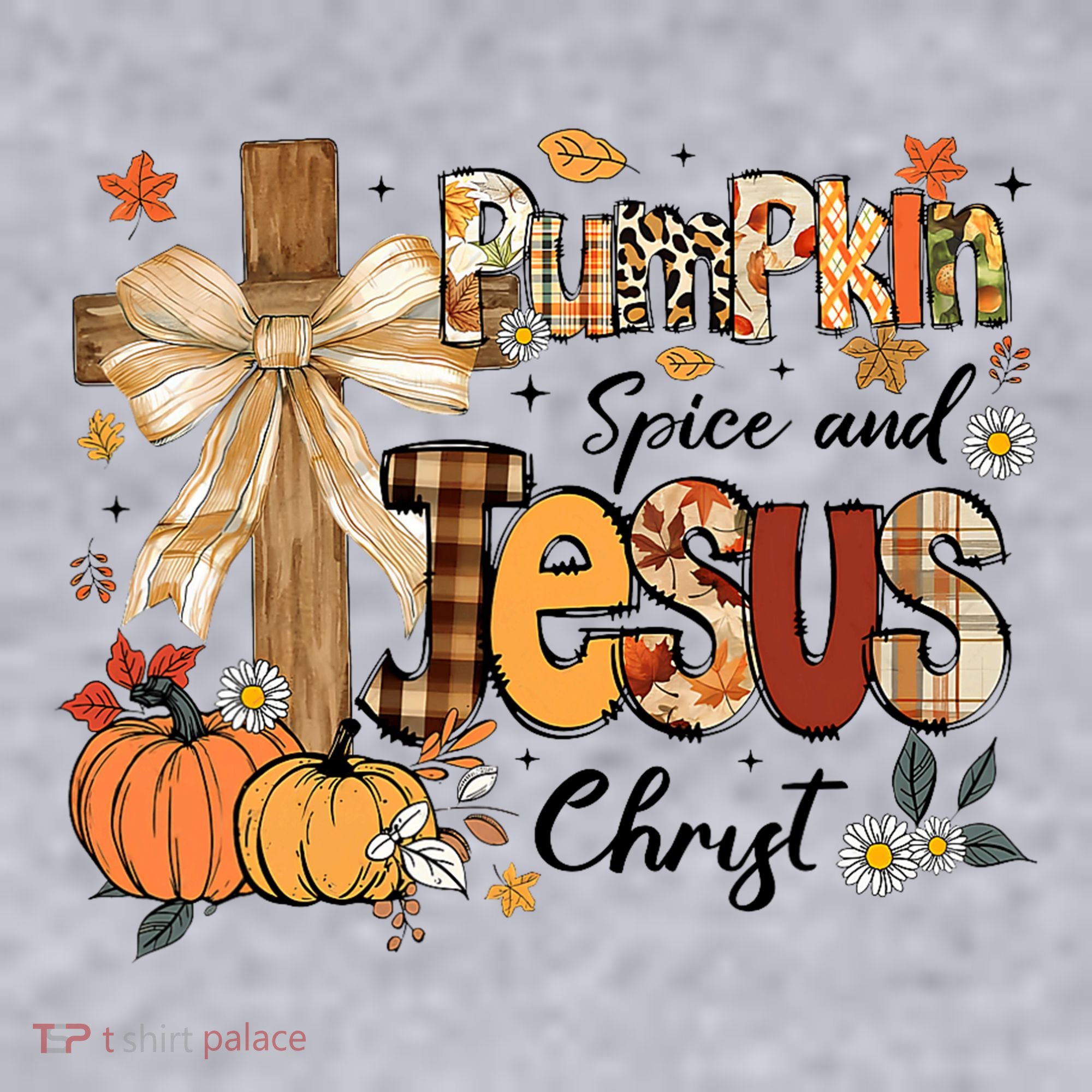 Pumpkin Spice Jesus Christ Funny Fall Thanksgiving Christian Women's Sweatshirt