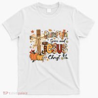Pumpkin Spice Jesus Christ Funny Fall Thanksgiving Christian T-Shirt thumb 0